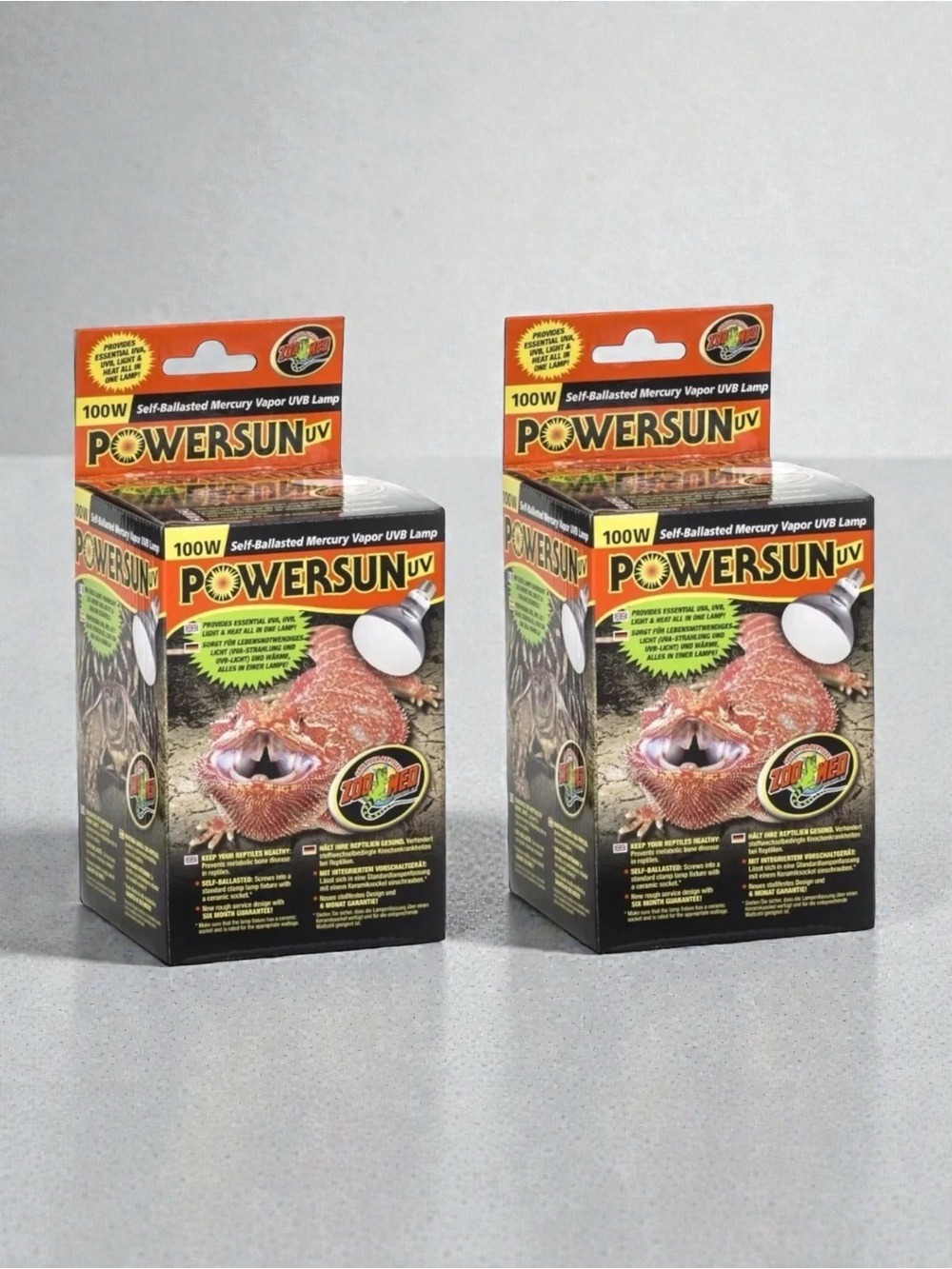 Zoo Med PowerSun UV Mercury Vapor Lamp 100 Watts (2 Pack)​
